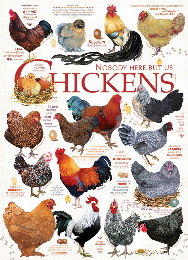 Chicken Quotes 1000 Pc Puzzle 625012401371