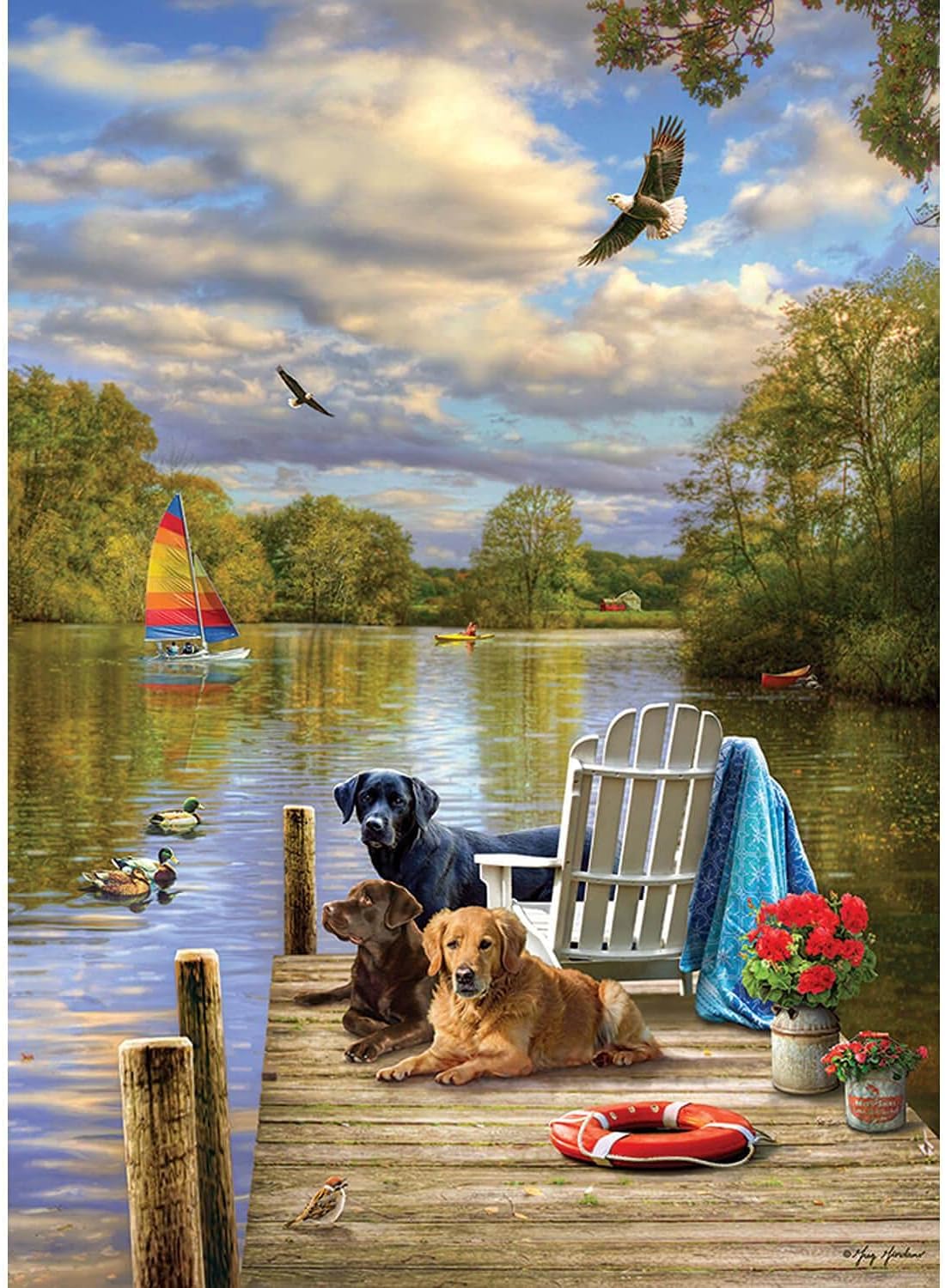 Dog Day Afternoon 1000 Pc Puzz 625012401487