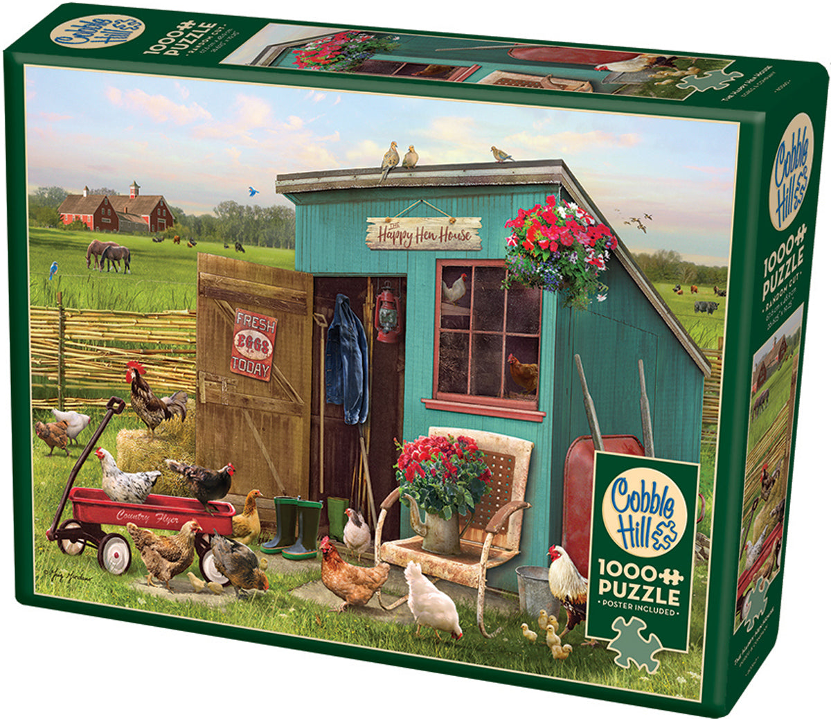 Happy Hen House 1000 Pc Puzzle 625012401890_1