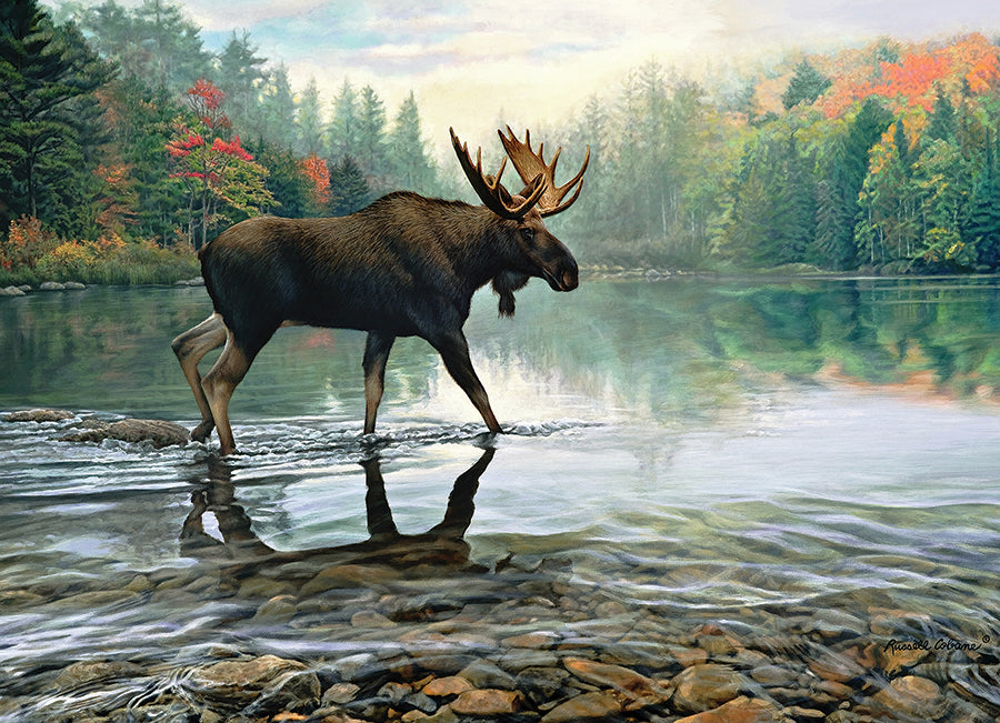 Moose Crossing 1000 Piece Puzz 625012401951