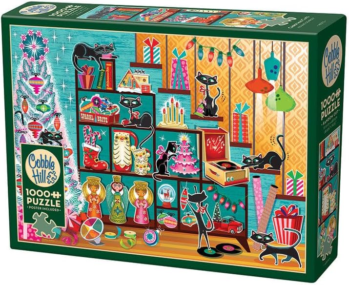 Christmas Cats 1000 Pc Puzzle 625012402729_1