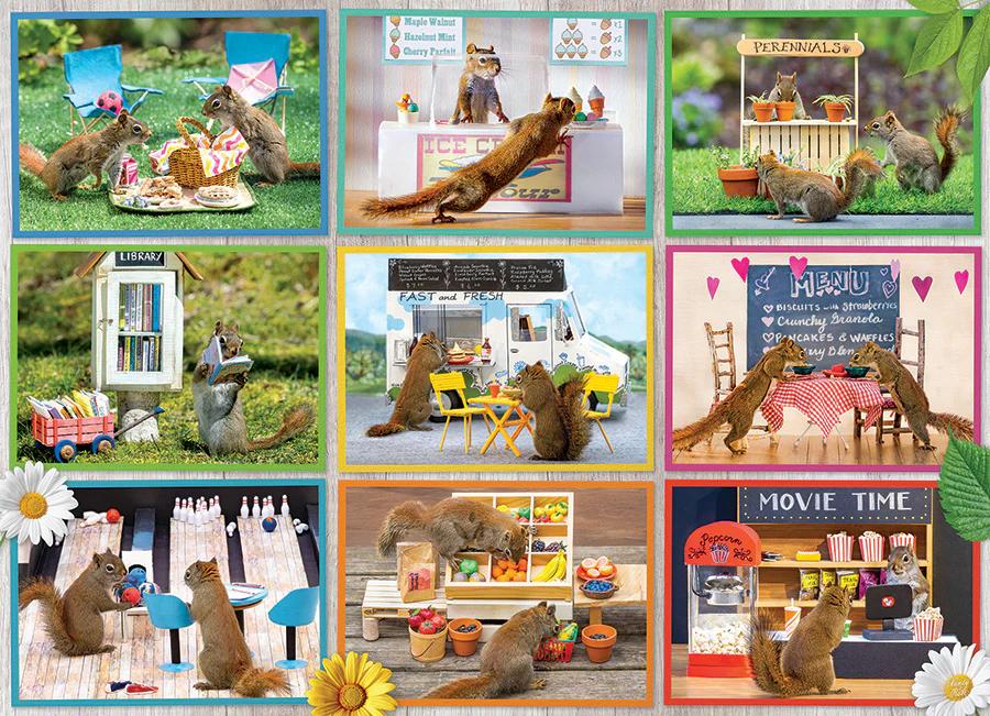 Squirrels Around Town 1000 Pc 625012402972