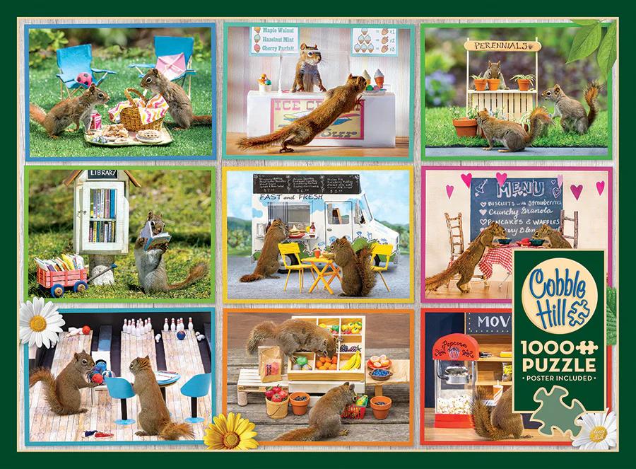 Squirrels Around Town 1000 Pc 625012402972_1