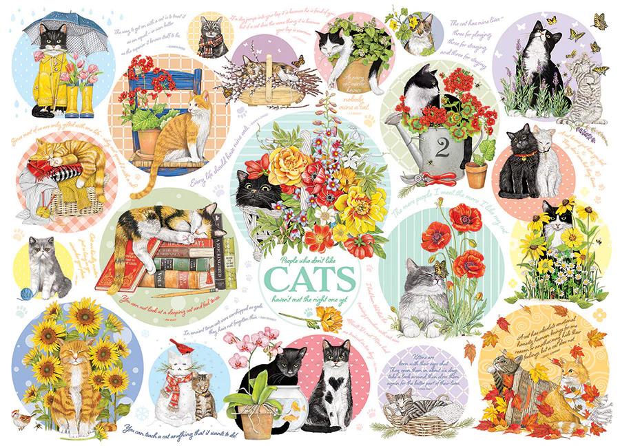 Cat Thoughts 1000 Pc Puzzle 625012402989