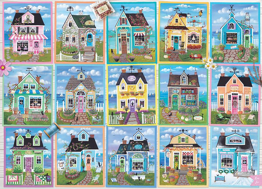 Seaside Shops 1000 Pc Puzzl 625012403092