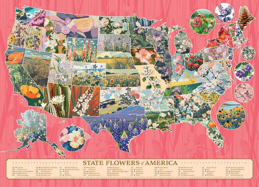 State Flowers Of America 1000 625012403153