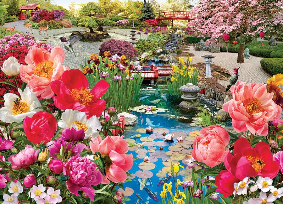 Japanese Garden 1000 Pc Puzzle 625012403177