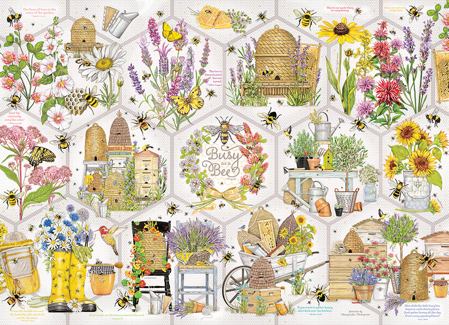 Busy As A Bee 500 Piece Puzzle 625012450065