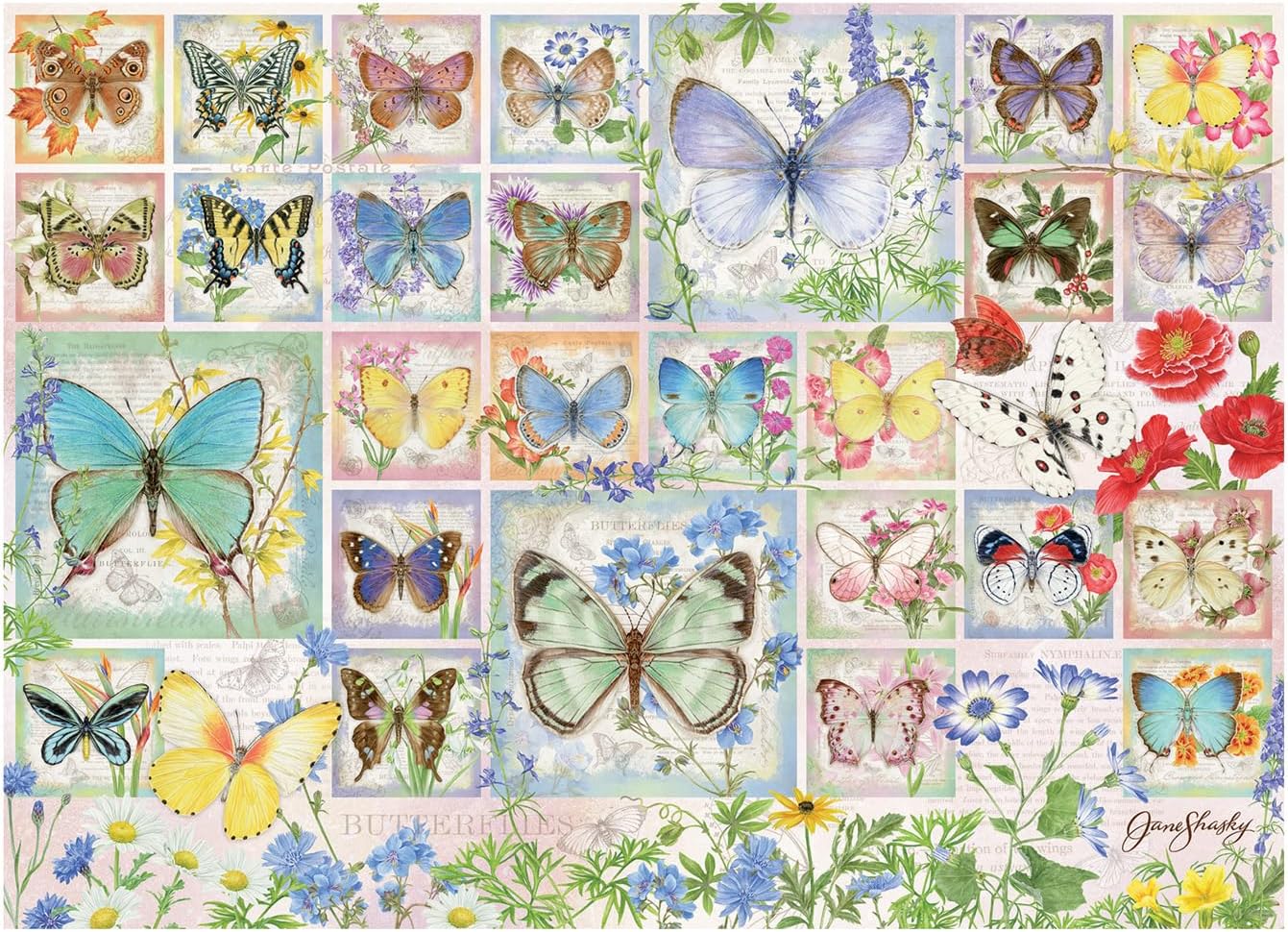 Butterfly Tiles 500 Pc Puzzle 625012450256_3