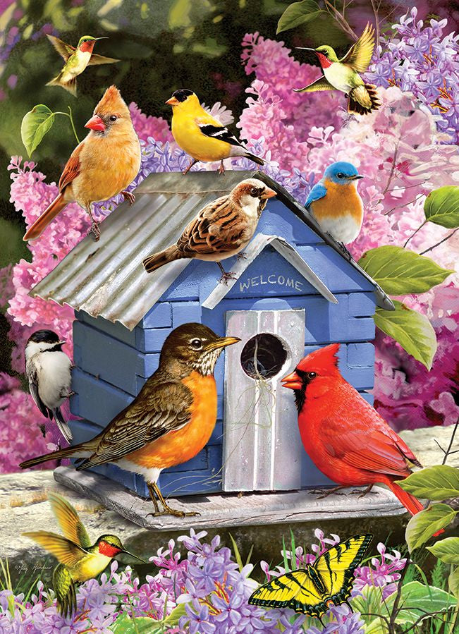 Spring Birdhouse 500 Pc Puzzle 625012450423