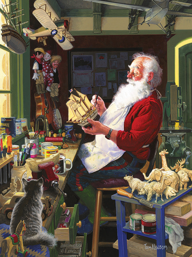 Santa's Workbench 500 Pc Puzzl 625012450454
