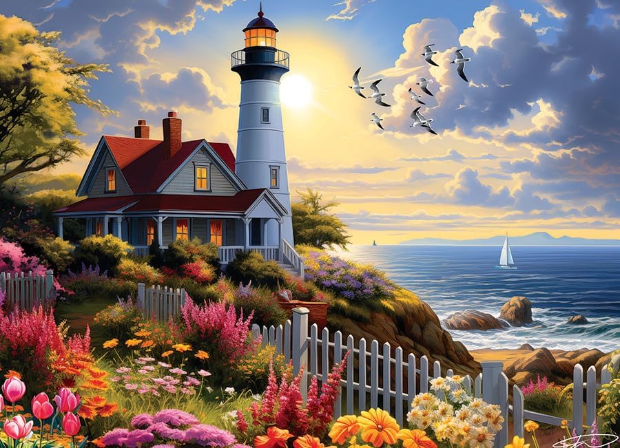 To The Lighthouse 500 Pc Puzzl 625012450898