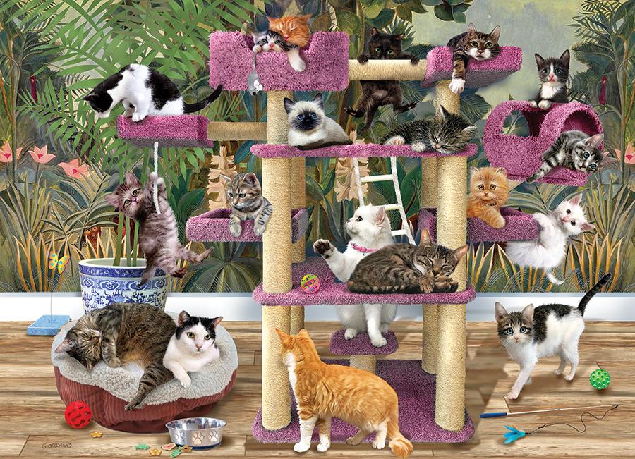 Jungle Cats 500 Piece Puzzle 625012450959