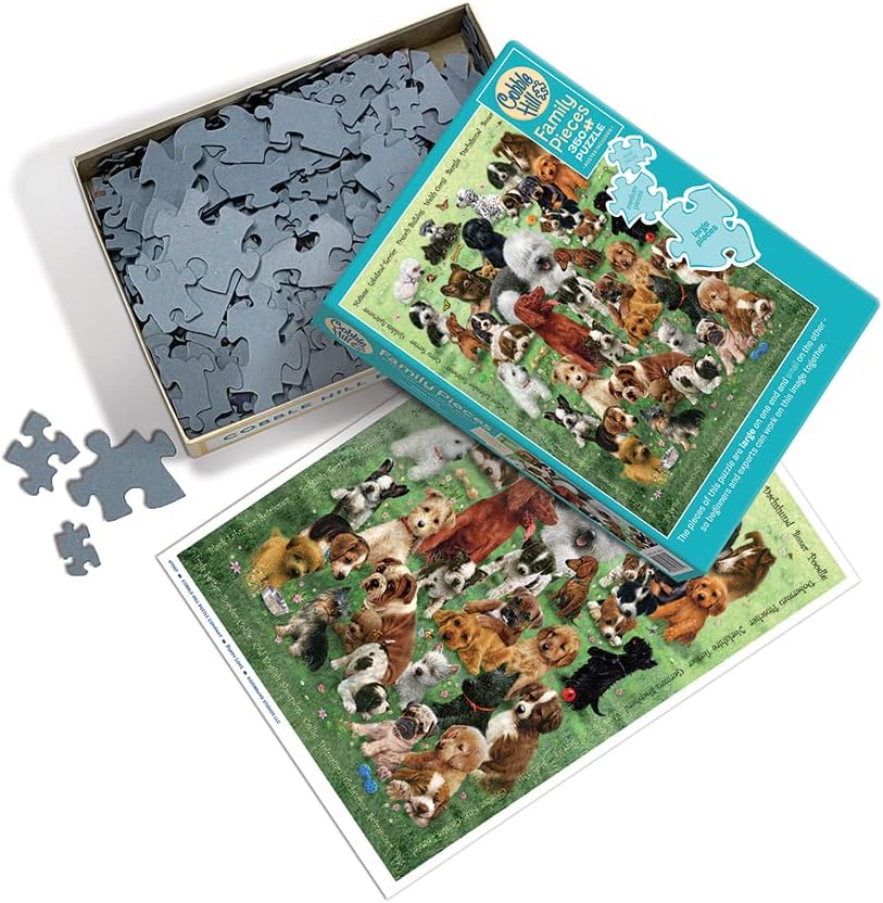 Puppy Love 350 Family Pc Puzzl 625012470070_1
