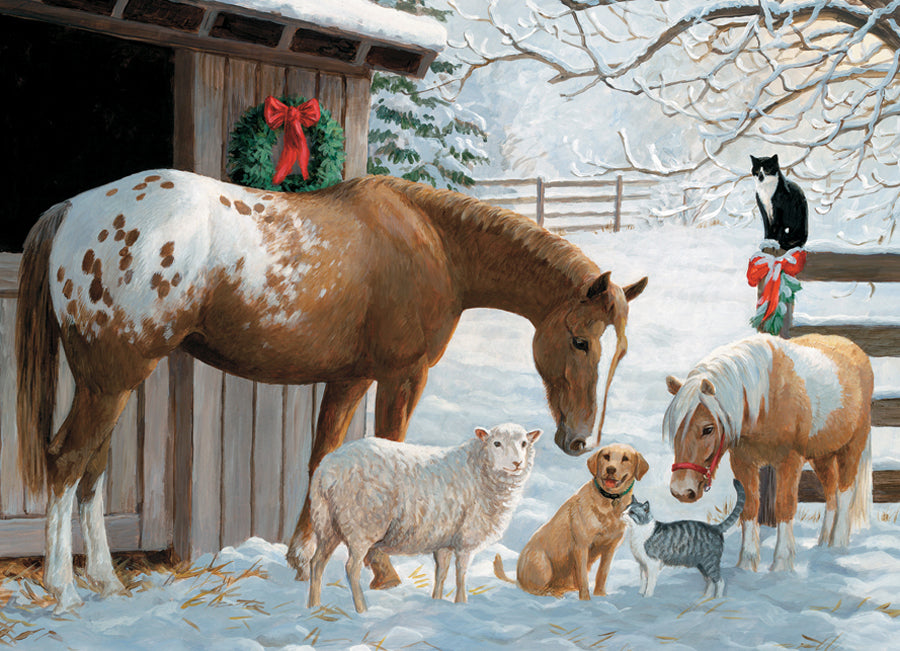Winter Barnyard 350 Family Pc 625012470278