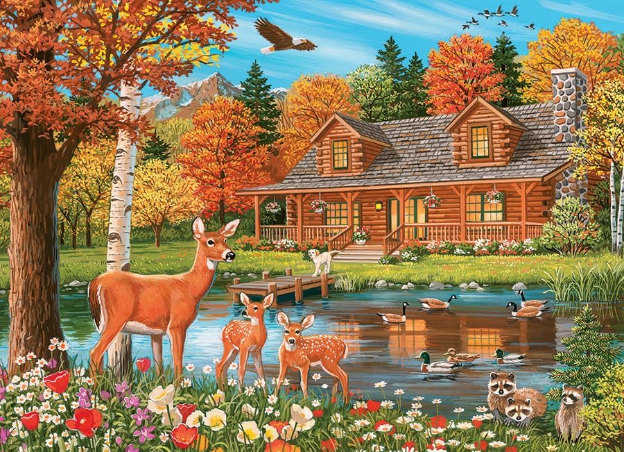 Cottage Pond 350 Family Pc Puz 625012470360