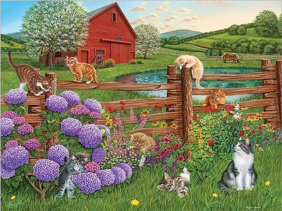 Farm Cats 275 Large Pc Puzzle 625012480154