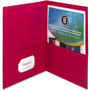 RED 2 POCKET FOLDER (BOX OF 25) 629-362