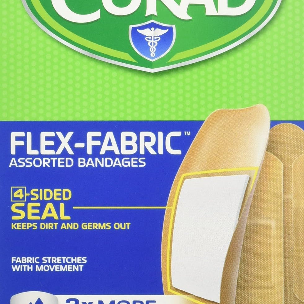 Assorted Fabric Bandaids 100/ Bx 634-523