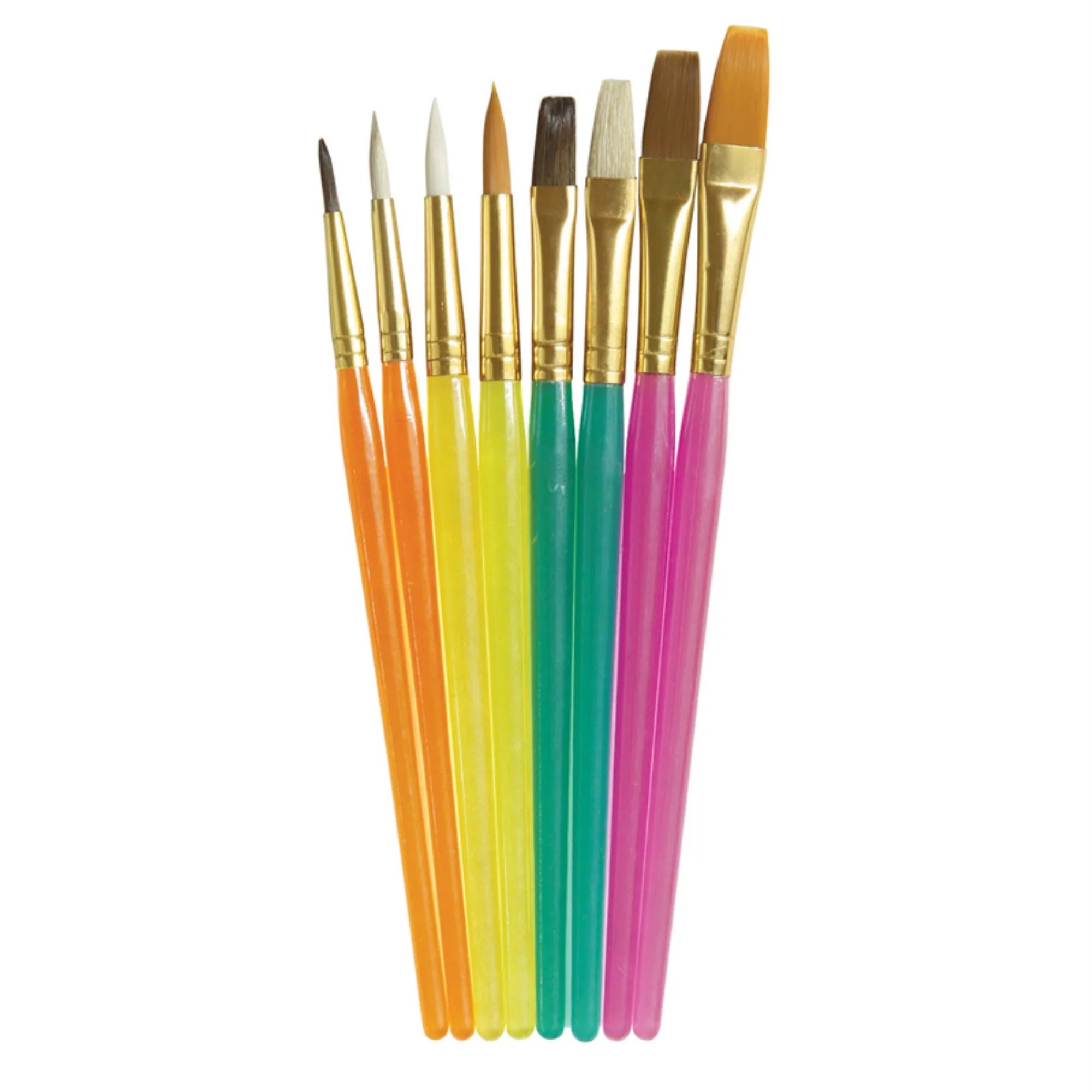 8Ct Paint Brush Pack Asst 646-298