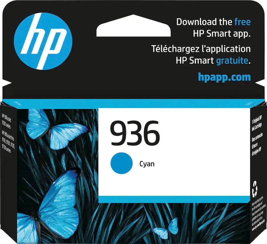 Hp 936 Cyan Original Ink Cartridge 654-329