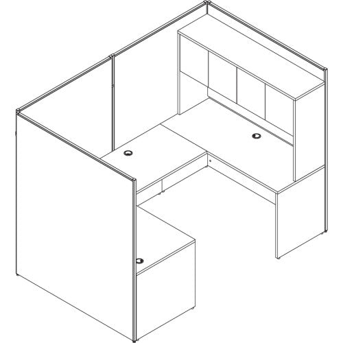 Lorell Essentials Rectangular Desk Shell (69373) - Kittitas County Orders Only 659-555_4