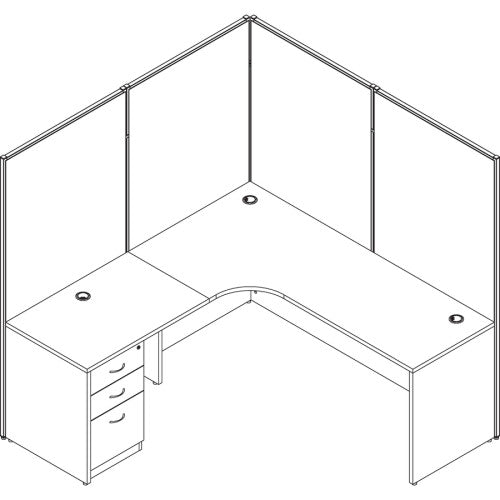 Lorell Essentials Rectangular Desk Shell (69373) - Kittitas County Orders Only 659-555_5