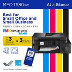 Brother Inkvestment Tank Mfc-T980Dw Wireless Color Inkjet Printer 40 673-660_1