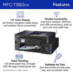 Brother Inkvestment Tank Mfc-T980Dw Wireless Color Inkjet Printer 40 673-660_2