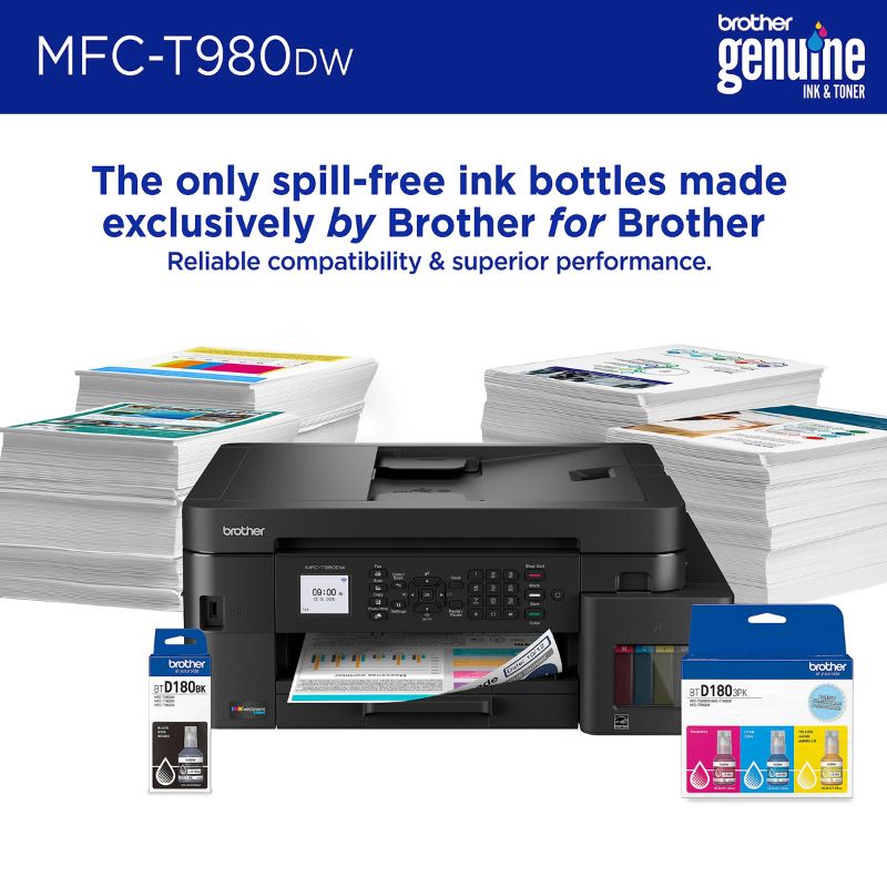 Brother Inkvestment Tank Mfc-T980Dw Wireless Color Inkjet Printer 40 673-660_3