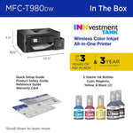 Brother Inkvestment Tank Mfc-T980Dw Wireless Color Inkjet Printer 40 673-660_7