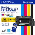 Brother Inkvestment Tank Mfc-T980Dw Wireless Color Inkjet Printer 40 673-660_863a54e4-a3aa-45e9-8cac-9e6c9f7fe2fd