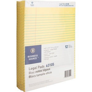 LEGAL PAD - LETTER SIZE - PACKAGE OF 12 685-187