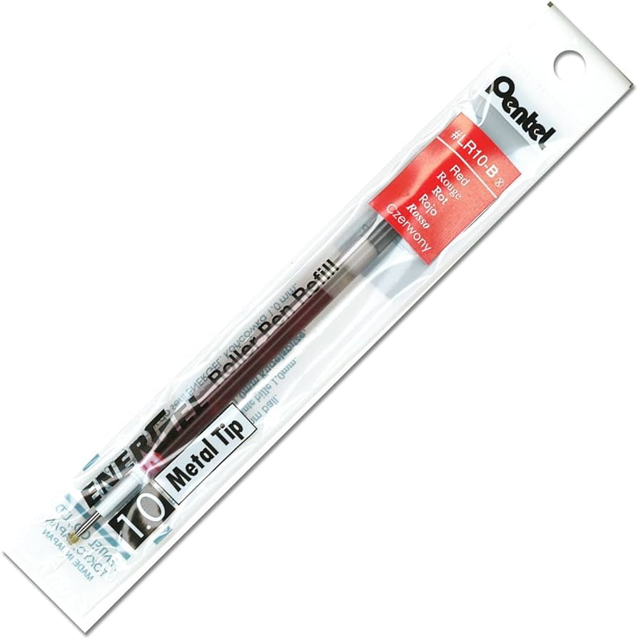 Red 1.0 Metal Tip Energel Refi 693-603