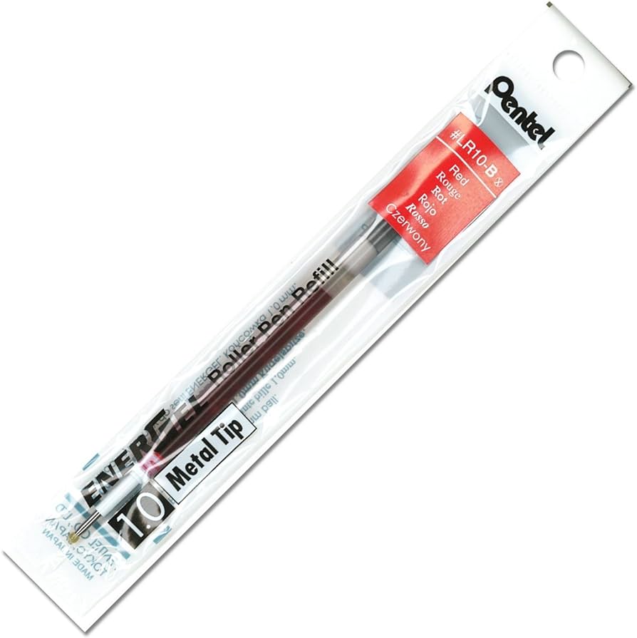 Red 1.0 Metal Tip Energel Refi 693-603