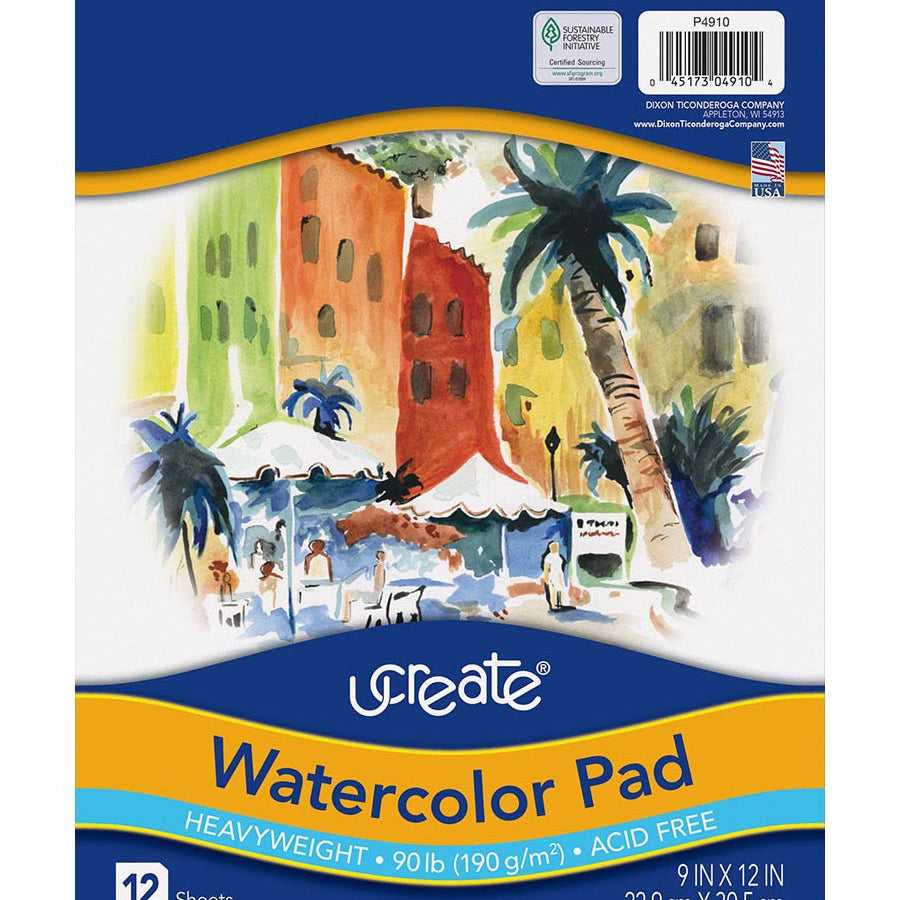 9X12 Watercolor Paper Pad 696-435