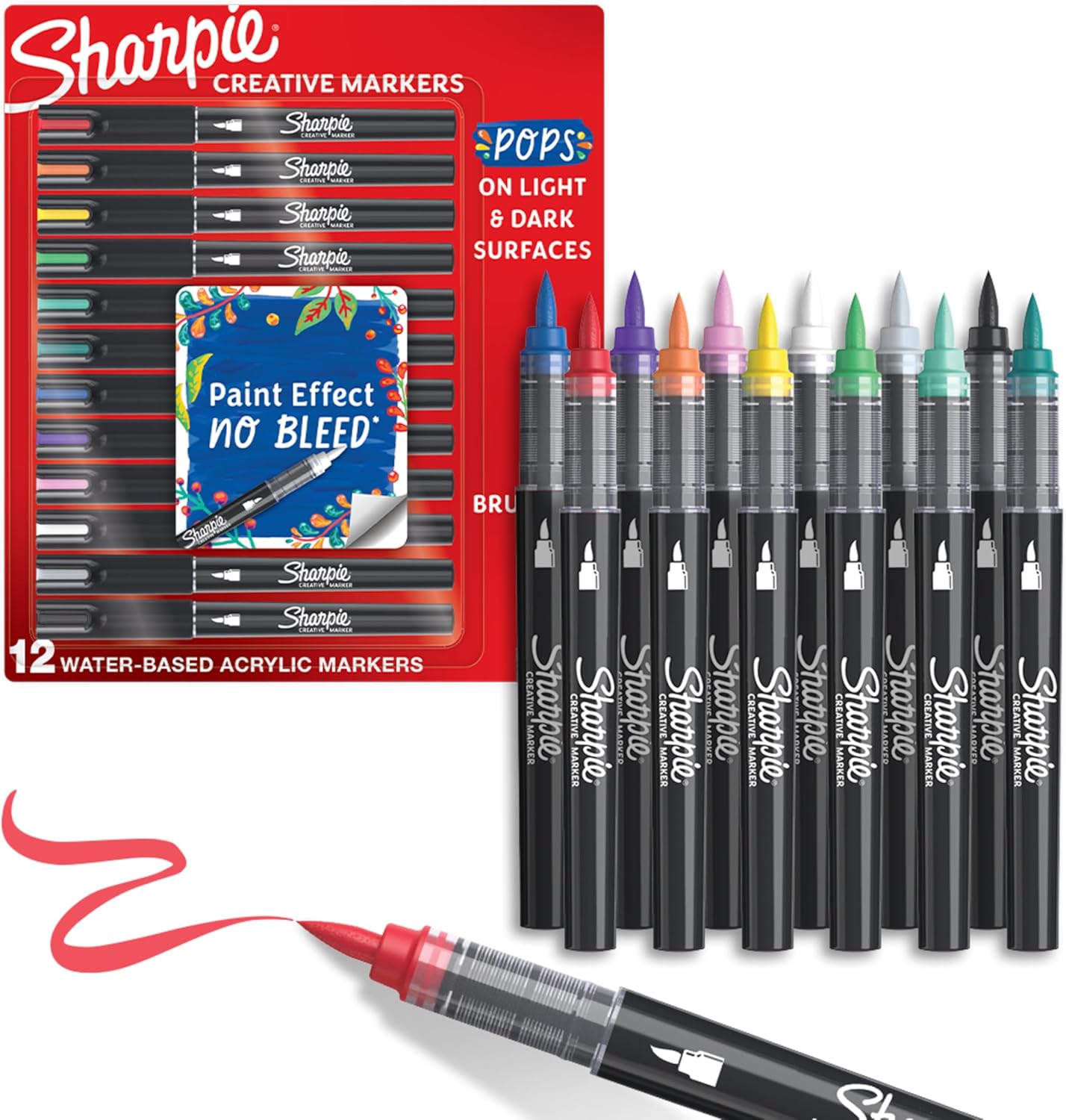 Sharpie Marker Set Brush Tip 729-261