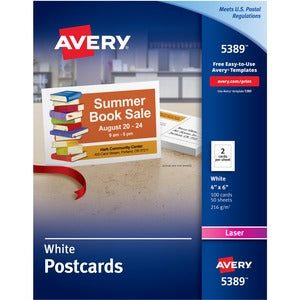4X6 White Laser Postcards 730-343