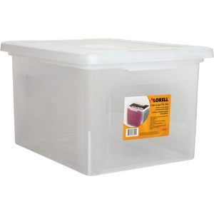 Letter Legal File Box Clear 763-965