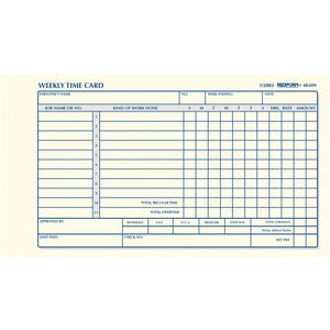 Rediform Time Cards 783-509