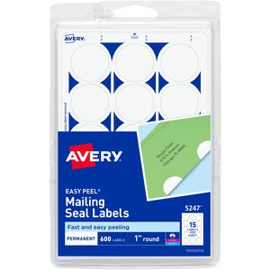 White Mailing Seals 786-568