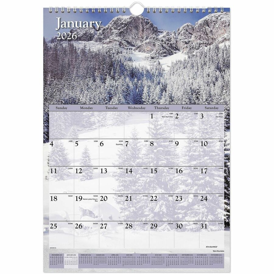 CALENDAR,WALL,SCENIC,12X17 40 790-848