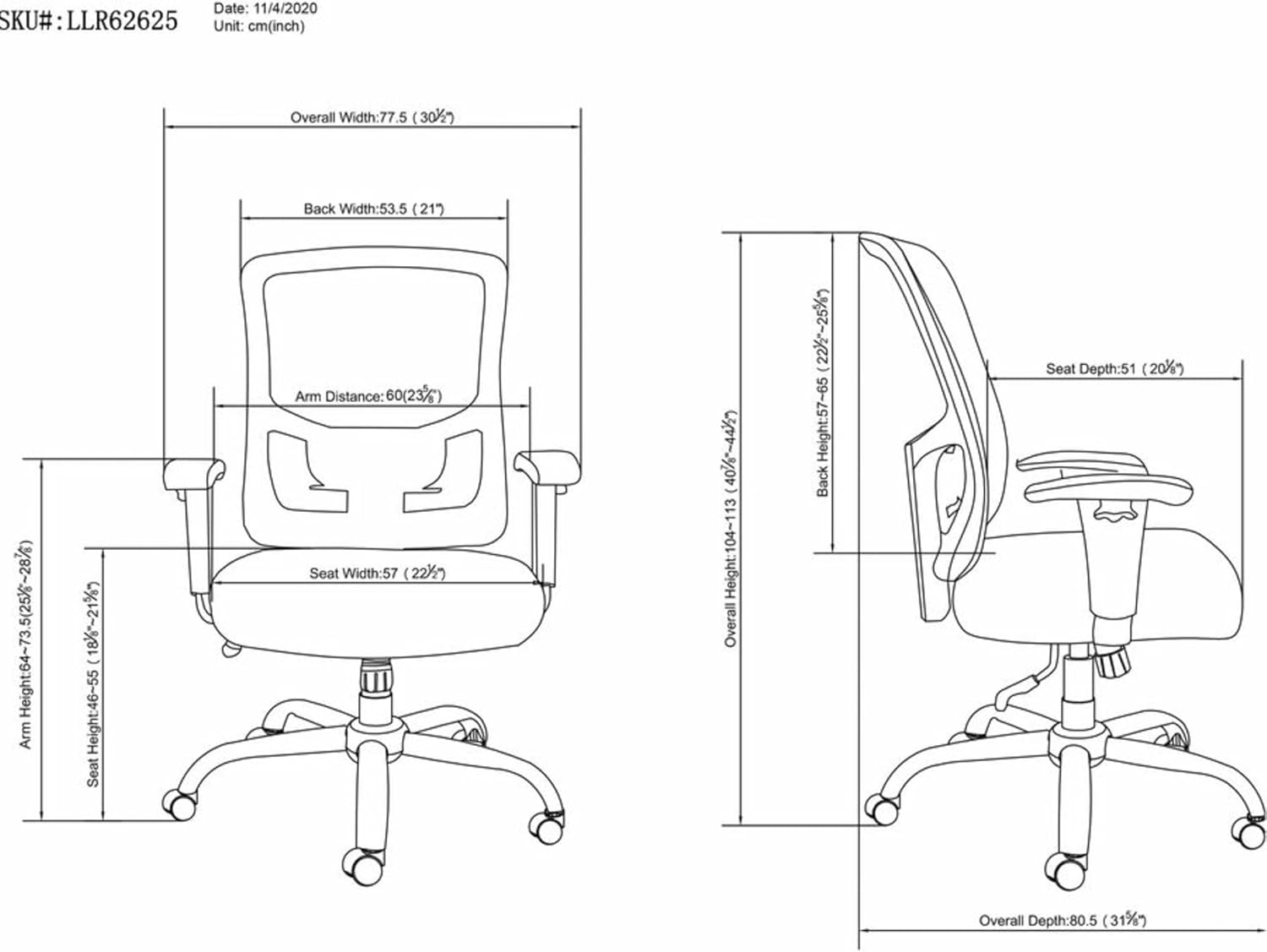 Mesh Back Big And Tall Chair - Kittitas County Orders Only 791-371_1
