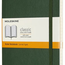 Moleskine Notebook, Large, Ruled, Myrtle Green, Soft Cover (5 X 8.25) 8053853600011_d6559ae9-c336-4697-8b6d-3c20edf24e15