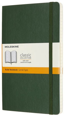 Moleskine Notebook, Large, Ruled, Myrtle Green, Soft Cover (5 X 8.25) 8053853600011_d6559ae9-c336-4697-8b6d-3c20edf24e15