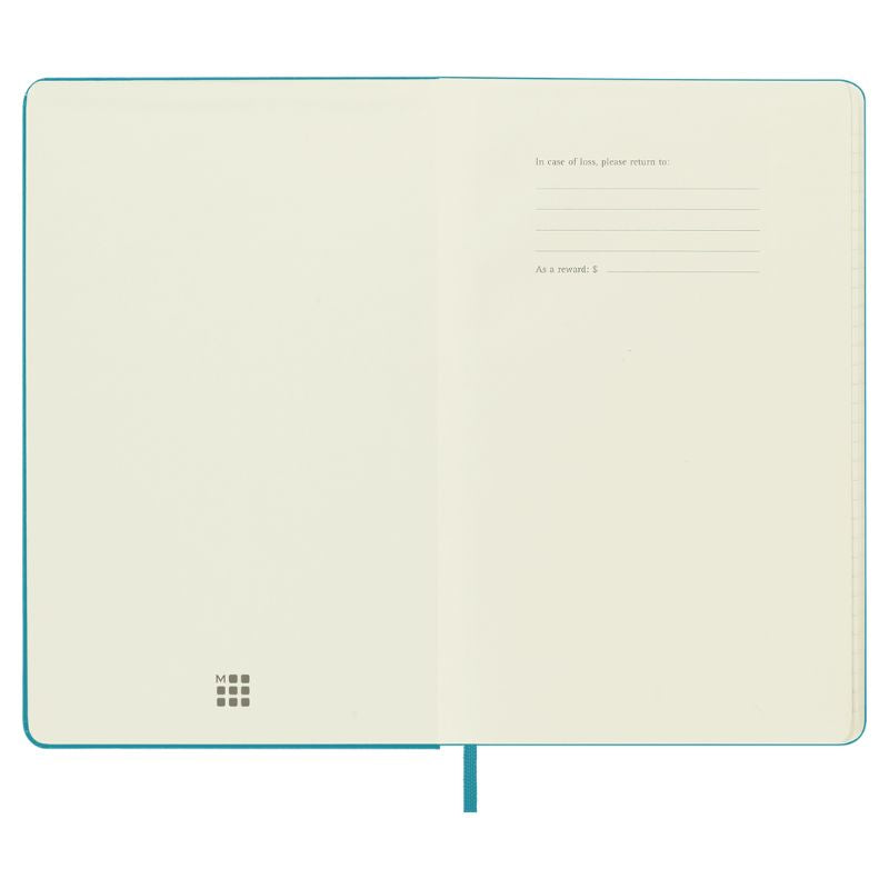 Moleskine Ruled Hard Blue Reef Notebook