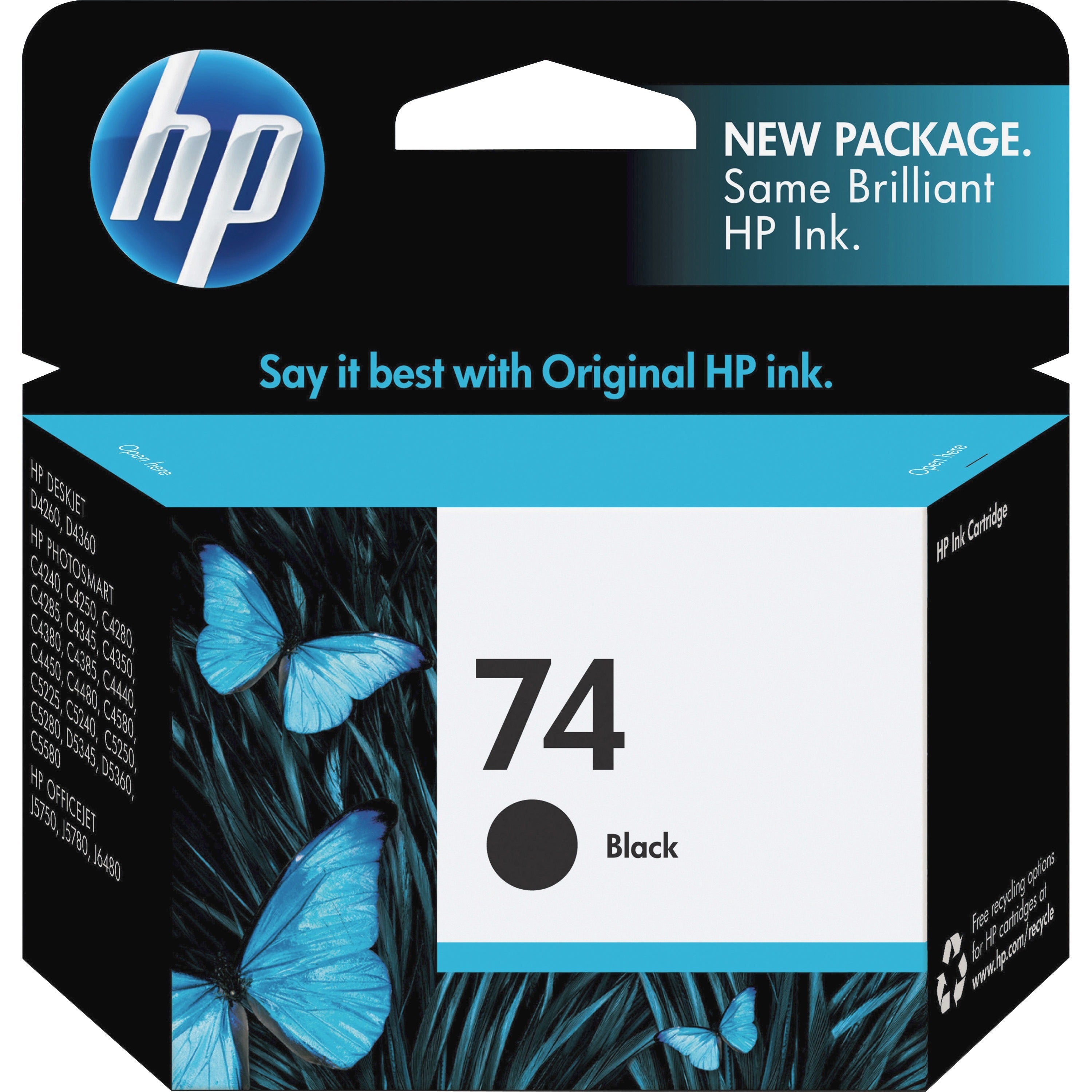 Hp 74 (Cb335Wn) Original Inkjet Ink Cartridge - Black 809-601