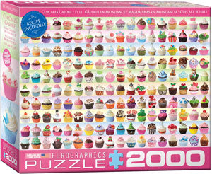 Cupcakes Galore 2000 Pc Puzzle - Eurographics 8220-0629