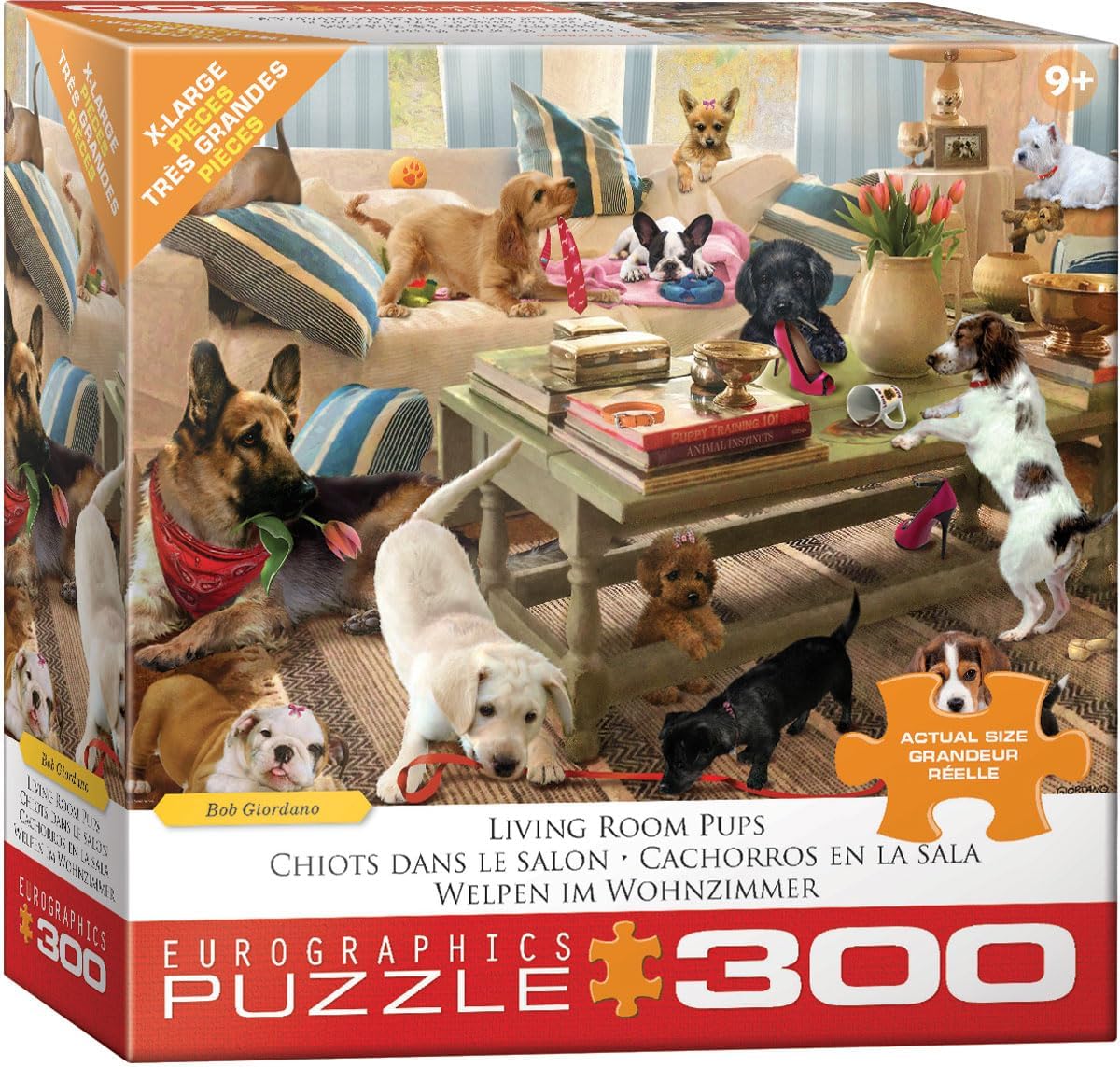 Eurographics Living Room Pups 300 Xl Piece Jigsaw Puzzle - Giordano. Bob 20 8300-6149