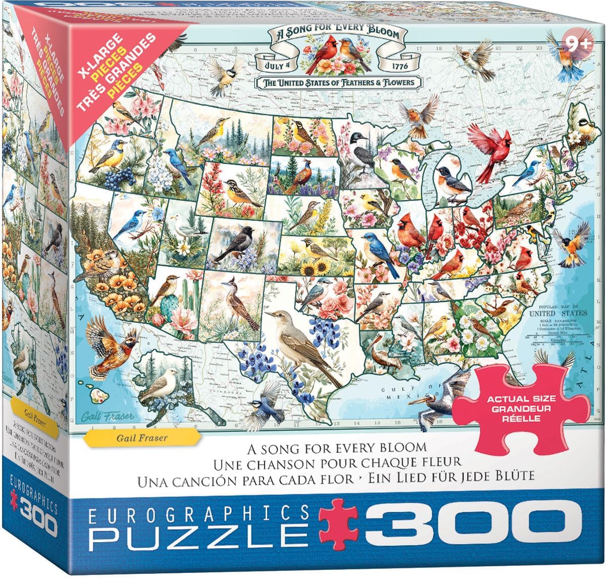 Eurographics A Song For Every Bloom 300 Xl Piece Jigsaw Puzzle - Fraser. Gail 20 8300-6153